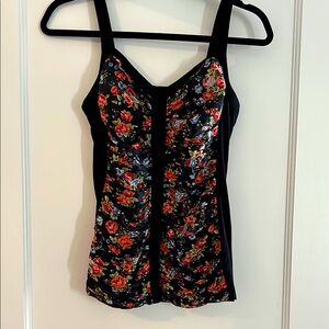 Bailey 44 black/floral tank top